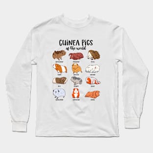 Guinea pigs of the world - Various kawaii guinea pigs Long Sleeve T-Shirt